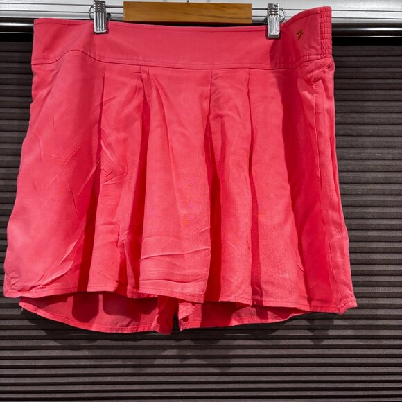 2 pair: Thalia Sodi Women Rayon shorts SZ: L Peach & Black - Picture 1 of 13